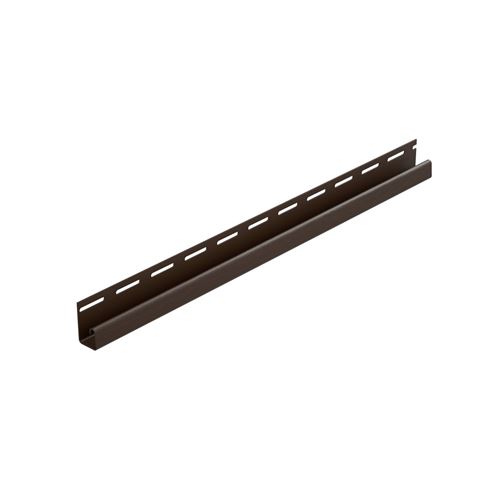 NOVA PVC montážny profil "J" dĺžka 4m hnedý